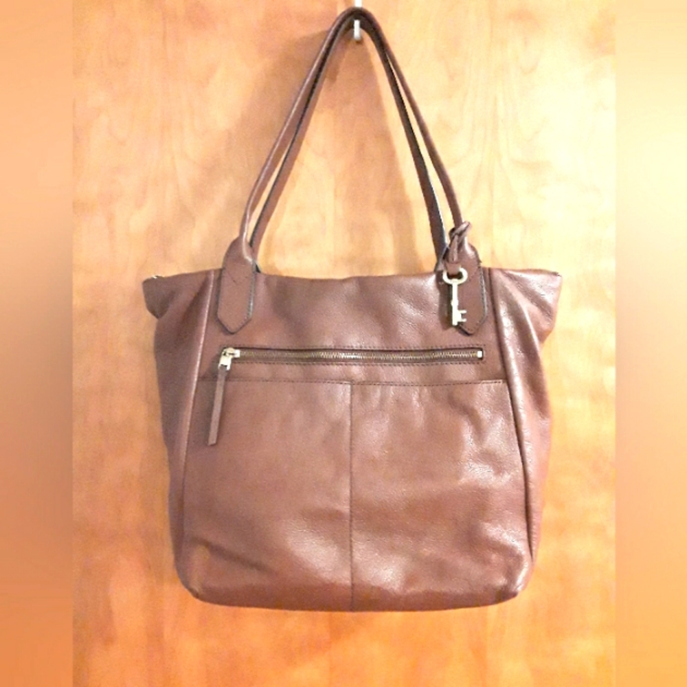 Fossil Tan Leather Bag